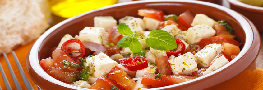 Tomato Feta Basil Salad